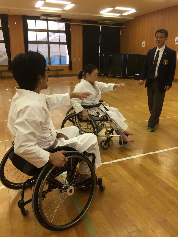 日本空手松涛連盟　大阪　車椅子空手　講習会